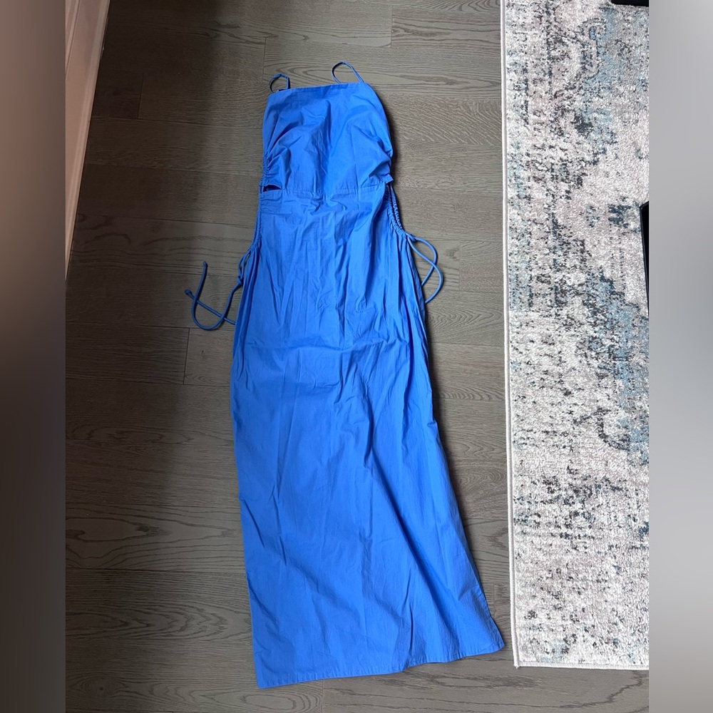 BRAND new - Faithfull the Brand - Blue cut out midi dress - size M